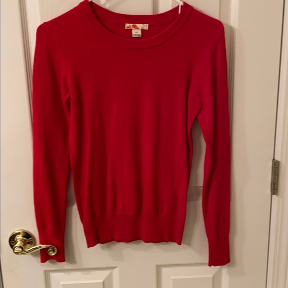 F21 Red sweater. Great condition